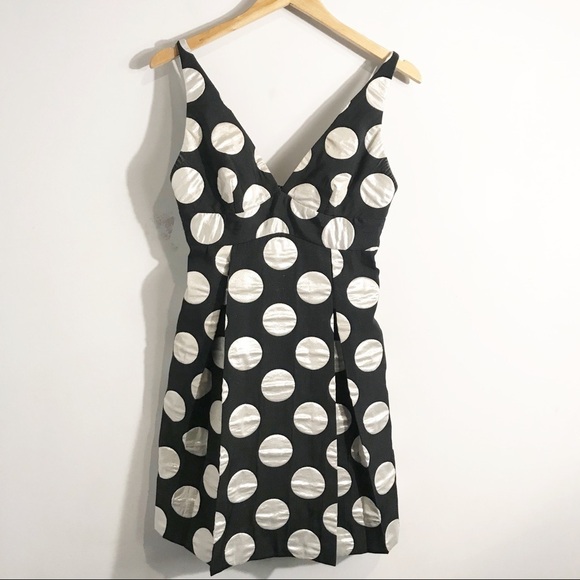 MILLY Bow Back Polka Dot Dress - Picture 2 of 8